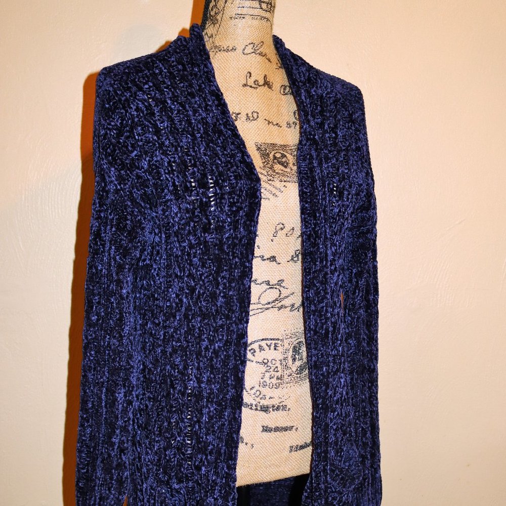 Cable Stitch Chenille Cardigan